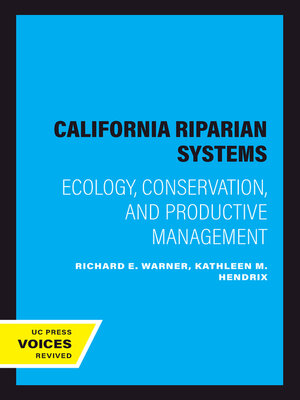 cover image of California Riparian Systems